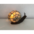 Stained glass snail lamp 