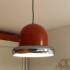 Oranje 70s hoed hanglamp