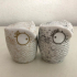 Gold silver owls salt and pepper set