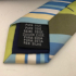Groen blauw gestreepte stropdas