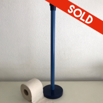 Blue toilet paper rolls holder 