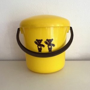 Curver baby bucket - bears yellow