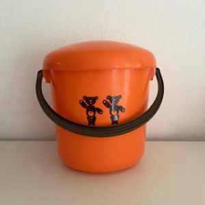 Curver baby bucket - bears orange