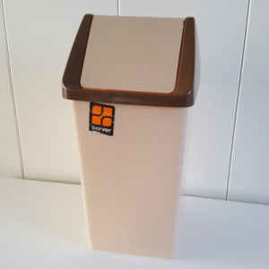 Curver trash can - Beige Brown