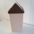 Curver trash can - Beige Brown