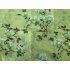 Green flowers shower curtain