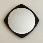 Brown space age mirror