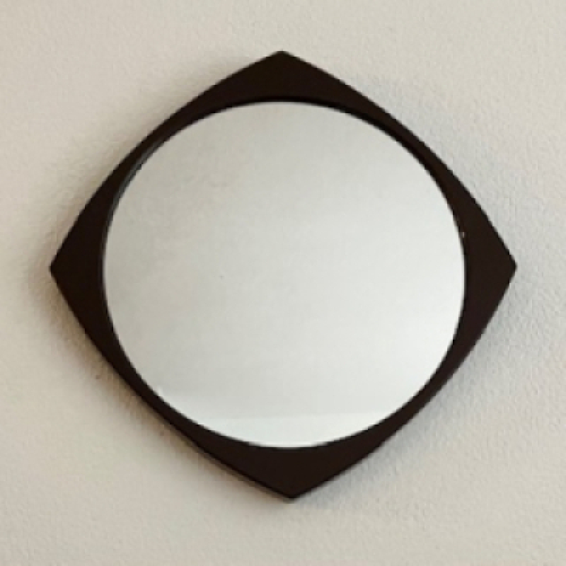 Brown space age mirror