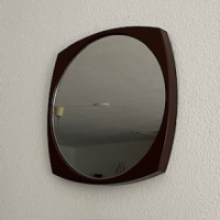 Bruine space age spiegel
