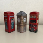 3x English teas tins