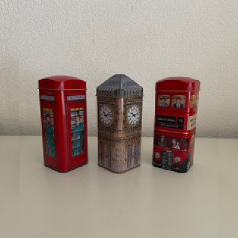 3x Engelse thee blikjes