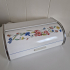 Brabantia whie with flowers breadbin 