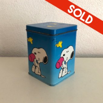 Light blue Snoopy sweets container