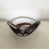 Murano ashtray - brown swirl