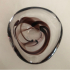 Murano ashtray - brown swirl