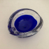 Murano ashtray - blue bubbles