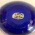 Murano ashtray - blue bubbles