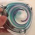 Murano ashtray - blue swirl