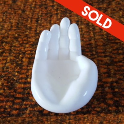 White hand ashtray - bowl