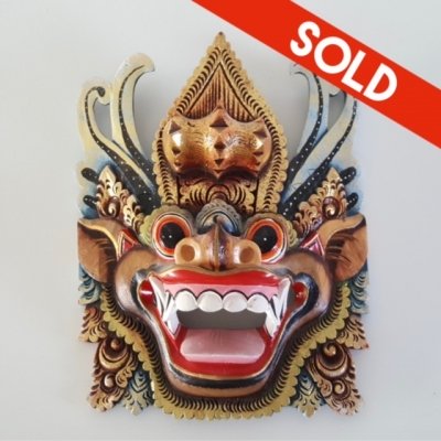 Indonesian wooden mask Indonesian wooden mask