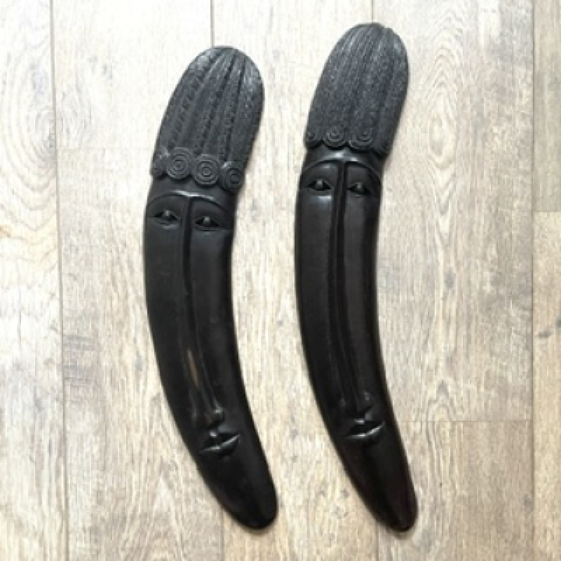 Maskers gebogen paar 