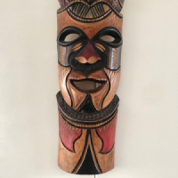 masker Flamingo houten