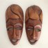 African masks - light brown