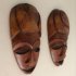 African masks - light brown