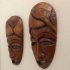 African masks - light brown