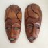 African masks - light brown