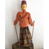 Wajang pop rode hoed