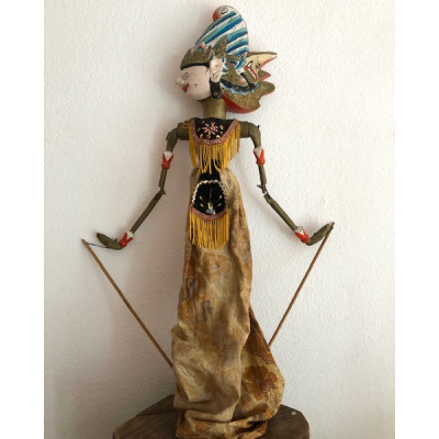 Wayang doll gold - blue