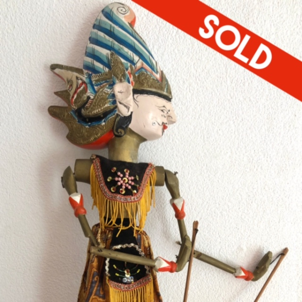 Wayang doll gold - blue
