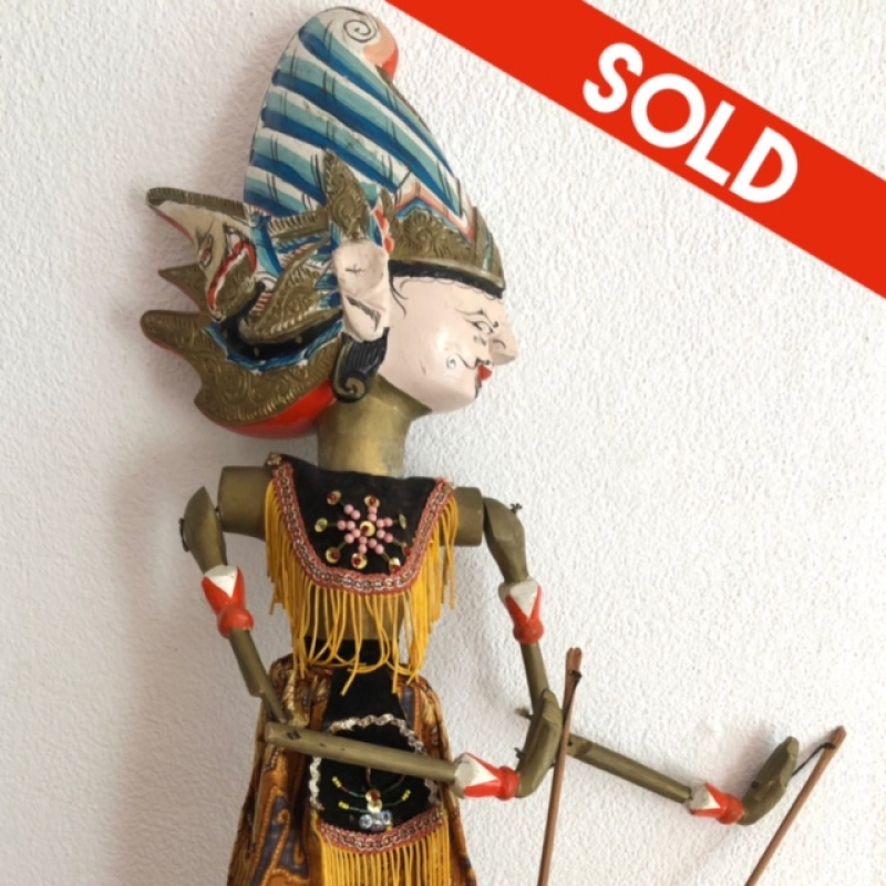 Wayang doll gold - blue