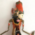 Wayang doll red - green