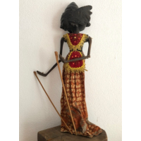 Wayang doll brown head