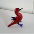 Murano glass bird statue