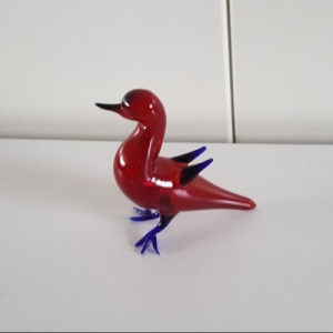 Murano glass bird statue