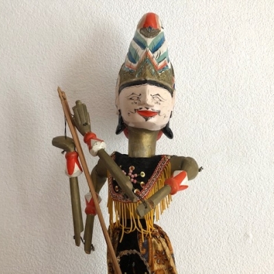 Wayang doll gold - blue