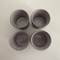 4 Bruine bloempotjes