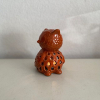 Oranje uil windlicht