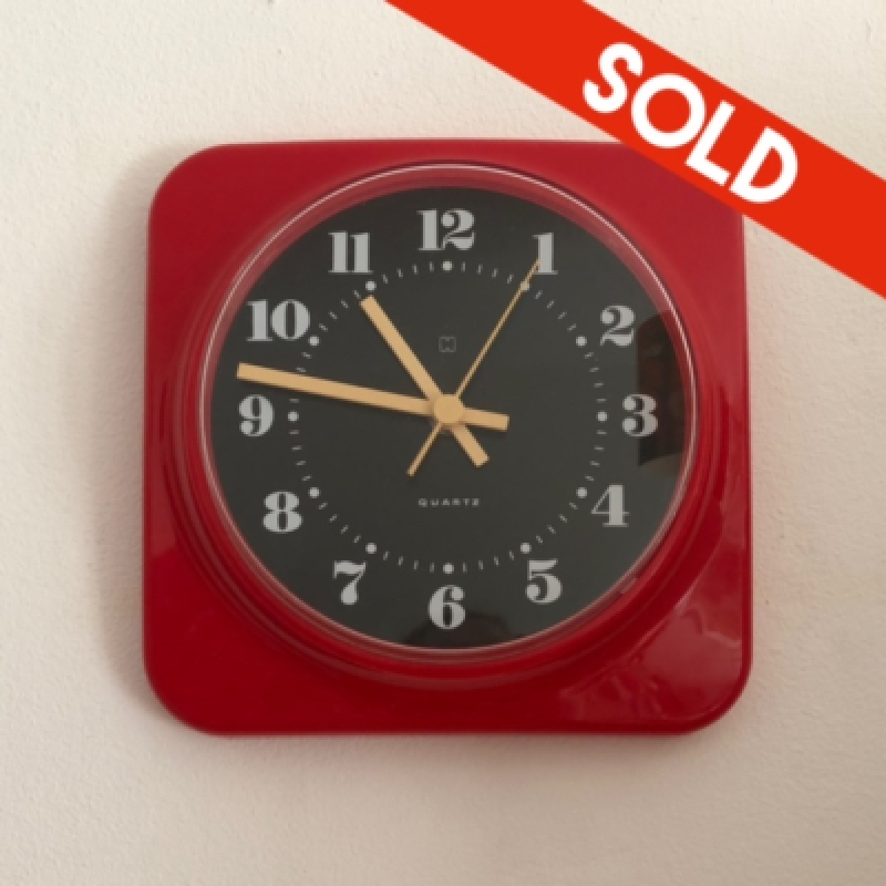  Wandklok Hema - rood