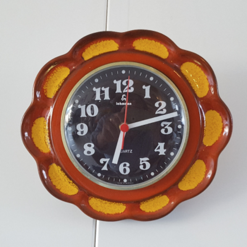 Lohmann wandklok keramiek