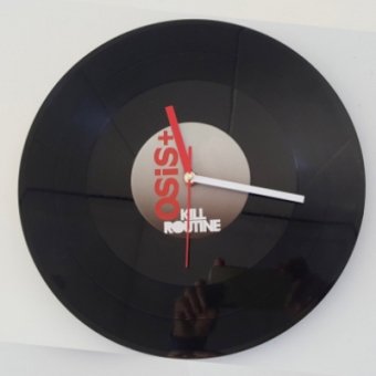 Wall clock lp shaped model