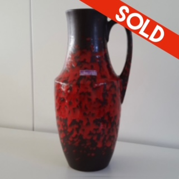 Red Scheurich vase 