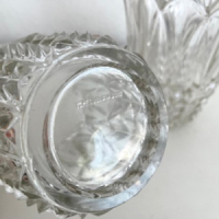 2x Kristal glazen vazen