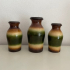 3x Scheurich vases
