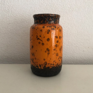 Orange Scheurich vase