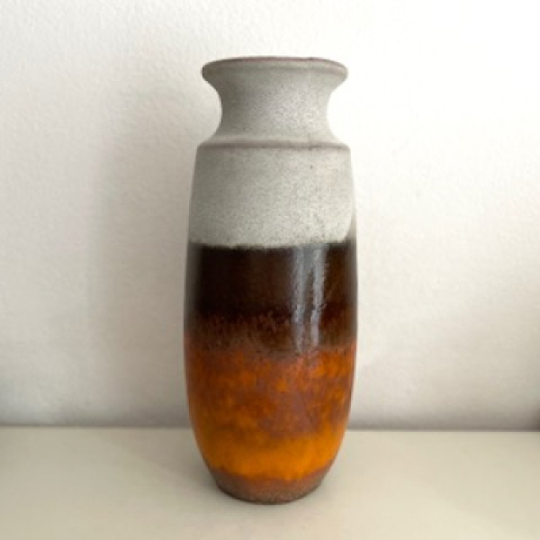 Vaas Scheurich oranje grijs XL