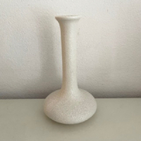 White 60s speckle vase